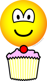 Cup cake emoticon